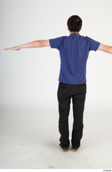 Whole Body Man T poses Asian Casual Slim Standing Street photo references